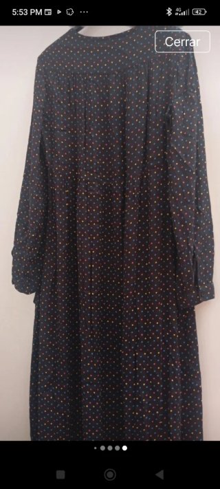 Vestido largo estampado