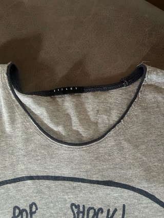 T-shirt Sisley Grigia M Grafica Pop Shock