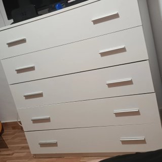 Mueble sinfonier 5 cajones blanco