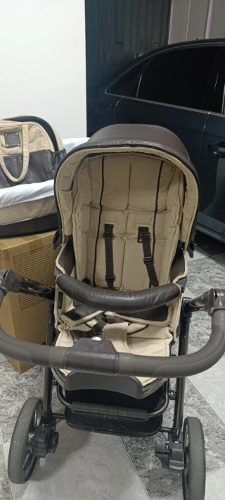 Cochecito 3 en 1: Moisés + Portabebe ,silla, bolso