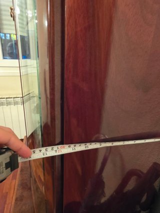 Vitrina Mueble Aparador Madera Cristal