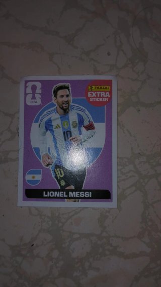 Cromo Messi Extra Sticker Mundial 2026