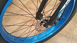 Bicicleta eléctrica Fat Bike Azul