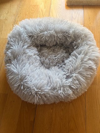Cama para gato suave gris 40x 40 cm