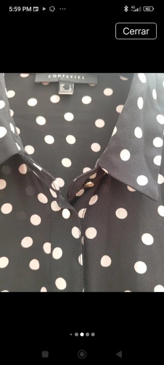 Vestido largo lunares