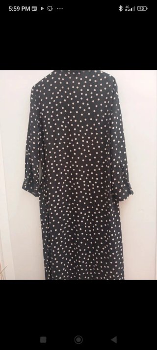 Vestido largo lunares