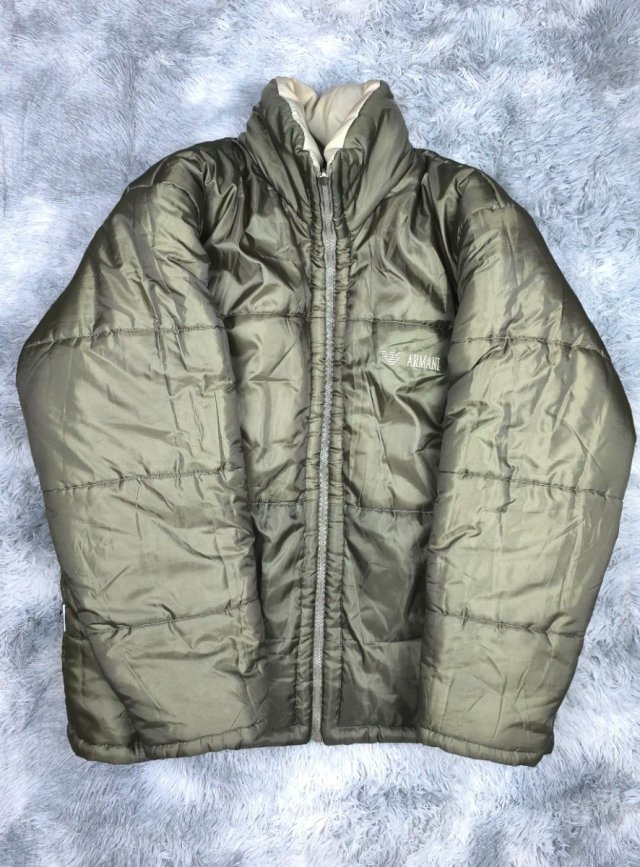 Chaqueta Puffer Armani Jeans Beige/Gris