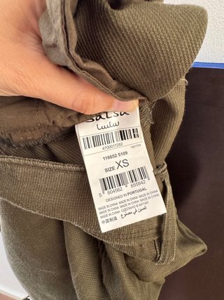Falda pantalón Salsa verde militar