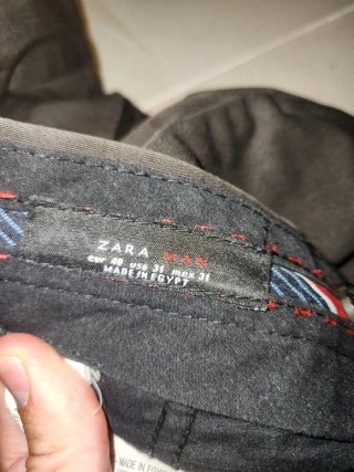 Pantalón Chino Zara Marrón Talla 40