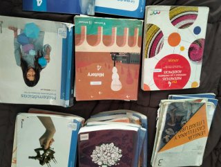 Variedad de libros de la eso y bachillerato