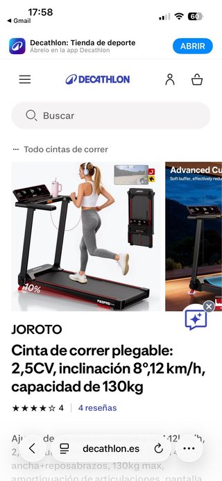 Cinta de correr plegable JOROTO JX-F20PRO