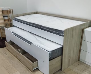 Cama nido doble con somier