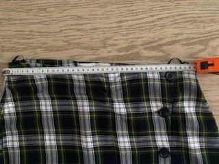 Falda midi cuadros Mango
