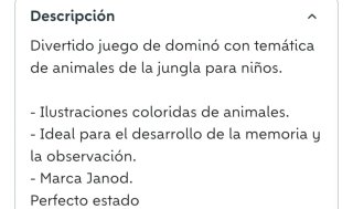 Dominó Jungle Janod Animales