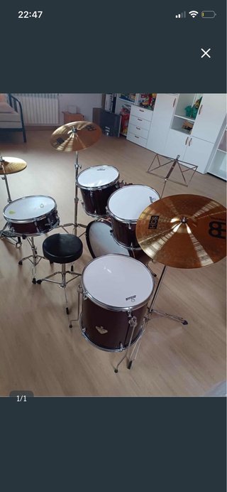 Batería Acústica Jindao Roja