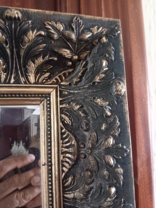 Espejo grande decorativo madera y dorado