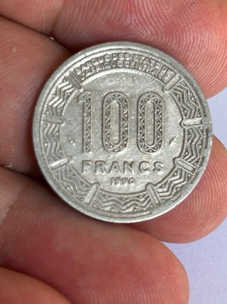 Tchad 100 francos 1990 moneda