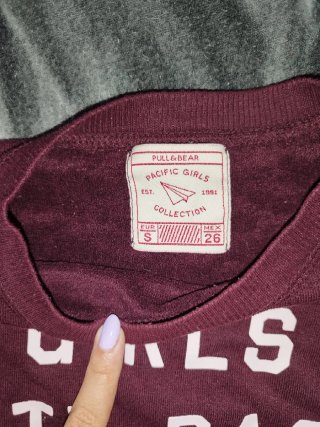 Sudadera morada manga larga