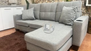 Sofa + Puff Convetible en Chaise Longue