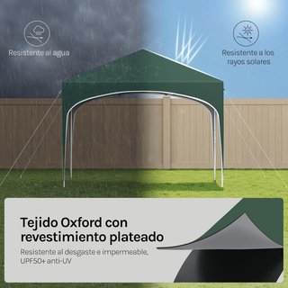 CARPA PLEGABLE VERDE 3x3 NUEVA