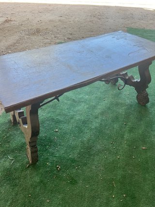 Mesa Rústica Madera y Metal