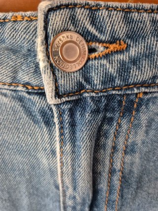 Pantalón vaquero ancho azul