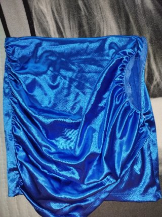 Falda fiesta azul