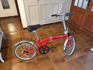 Bicicleta plegable con marchas