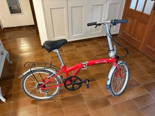 Bicicleta plegable con marchas