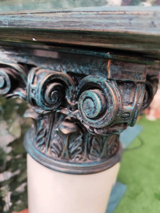 4 Columnas Mármol y Cristal