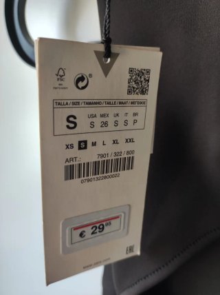 Vestido largo Negro Zara. Con etiqueta sin usar