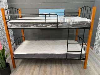 Litera Doble Cama 90cm Madera y Metal