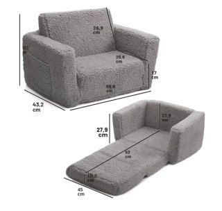 Sofá Cama Infantil Plegable 2 en 1
