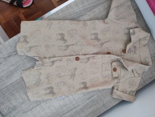 Pelele corto estampado animales