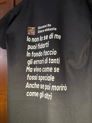 T-shirt Sfera Ebbasta Nera
