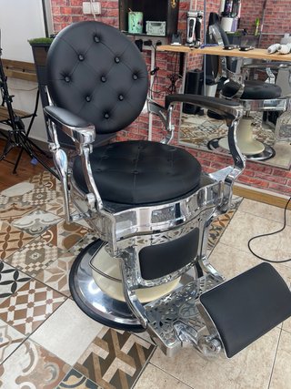 Sillón de Barbería Vintage Cromado