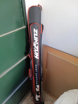 Funda y Soporte Cañas Pesca Surfcasting