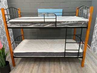 Litera Doble Cama 90cm Madera y Metal
