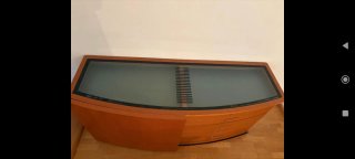Cómoda madera cristal cajones