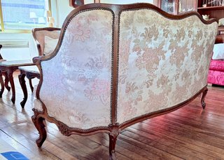 Conjunto Sillón Sofa y Mesas Madera y Mármol