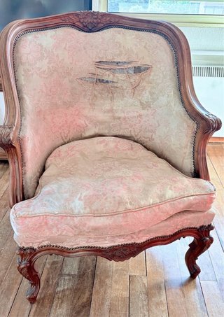 Conjunto Sillón Sofa y Mesas Madera y Mármol
