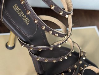 Sandali Michael Kors Imami Strappy Marrone Oro