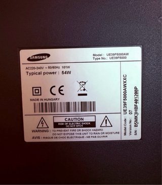 Televisor Samsung de 39" Full HD