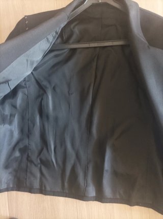 Blazer vintage negro con detalles