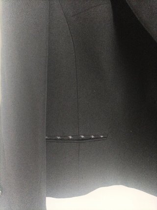 Blazer vintage negro con detalles