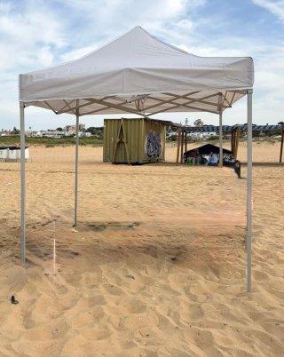 Carpa Plegable Gris 2x2