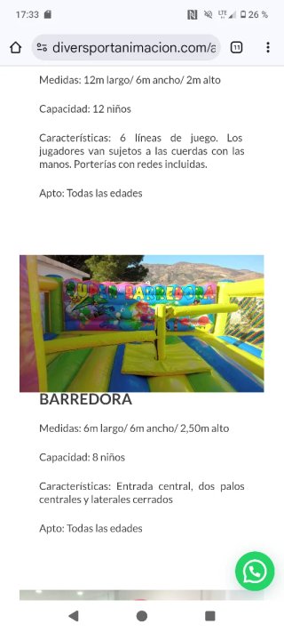 Hinchables en venta