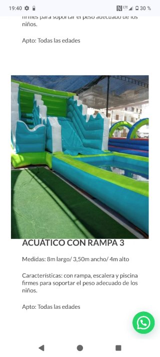 Hinchables en venta