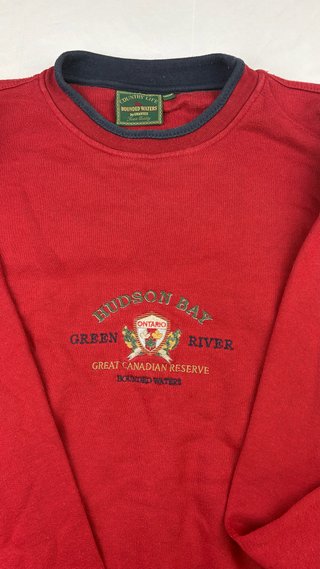 Sudadera Vintage Roja Hudson Bay Country Life 56