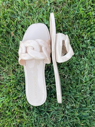 Chanclas Latouche Beige Talla 37 nuevas